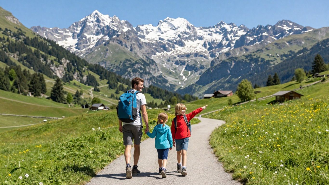 Mehr über den Artikel erfahren Wandern mit Kindern Schweiz: Die familienfreundlichsten Bergtouren